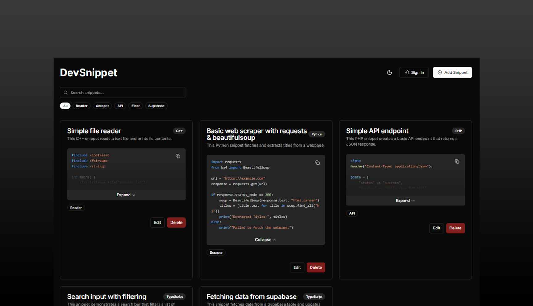 DevSnippet